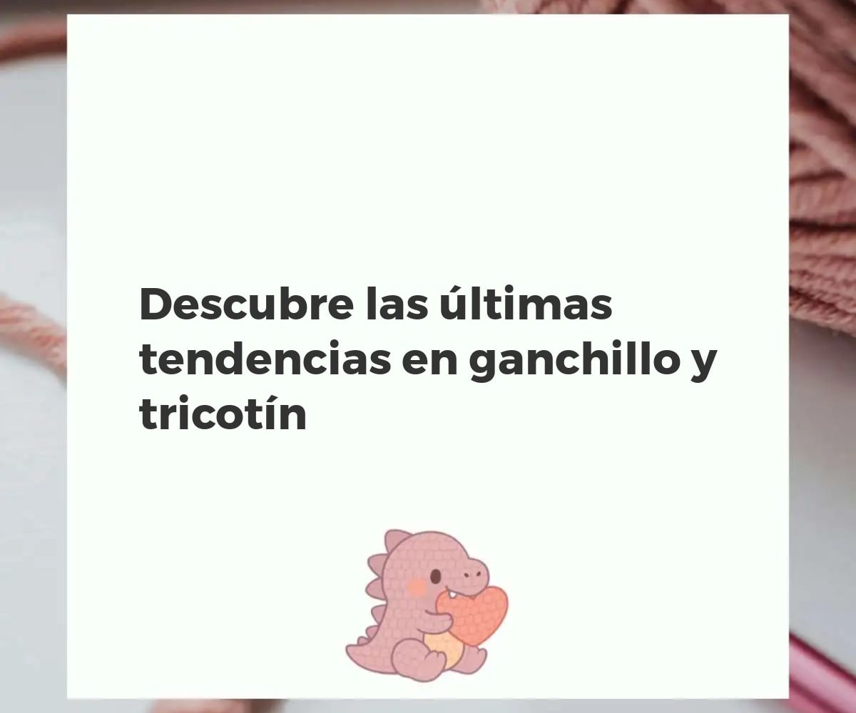 Composición moderna con prendas de ganchillo, adornos de tricotín y ovillos de hilo natural, ilustrando nuevas tendencias